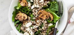 Ensalada de champiñones y quinua