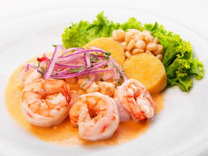 Ceviche de camarones