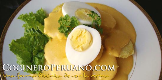 Receta de la Papa a la Huancaina