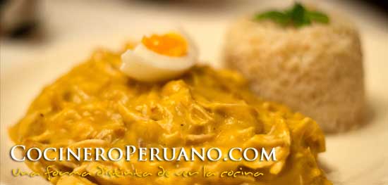 Receta del Aji de Gallina